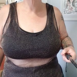 GabyFresh Glitter Solar Maxi Dress 18/20